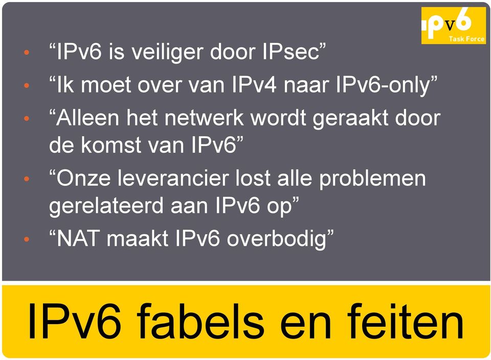 van IPv6 Onze leverancier lost alle problemen