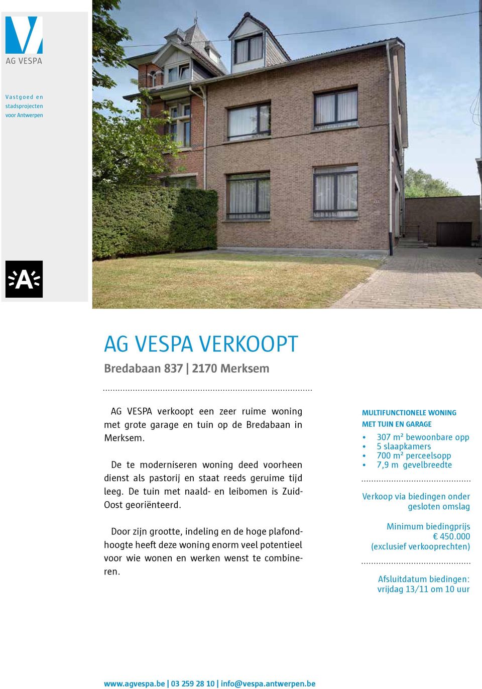 Door zijn grootte, indeling en de hoge plafondhoogte heeft deze woning enorm veel potentieel voor wie wonen en werken wenst te combineren.