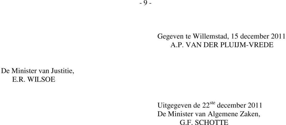 Justitie, E.R.