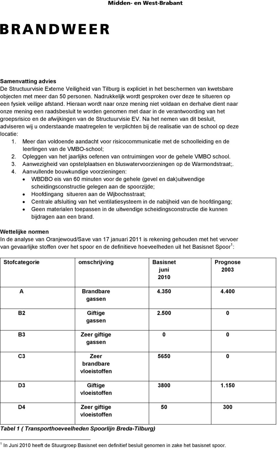 Hieraan wordt naar onze mening niet voldaan en derhalve dient naar onze mening een raadsbesluit te worden genomen met daar in de verantwoording van het groepsrisico en de afwijkingen van de