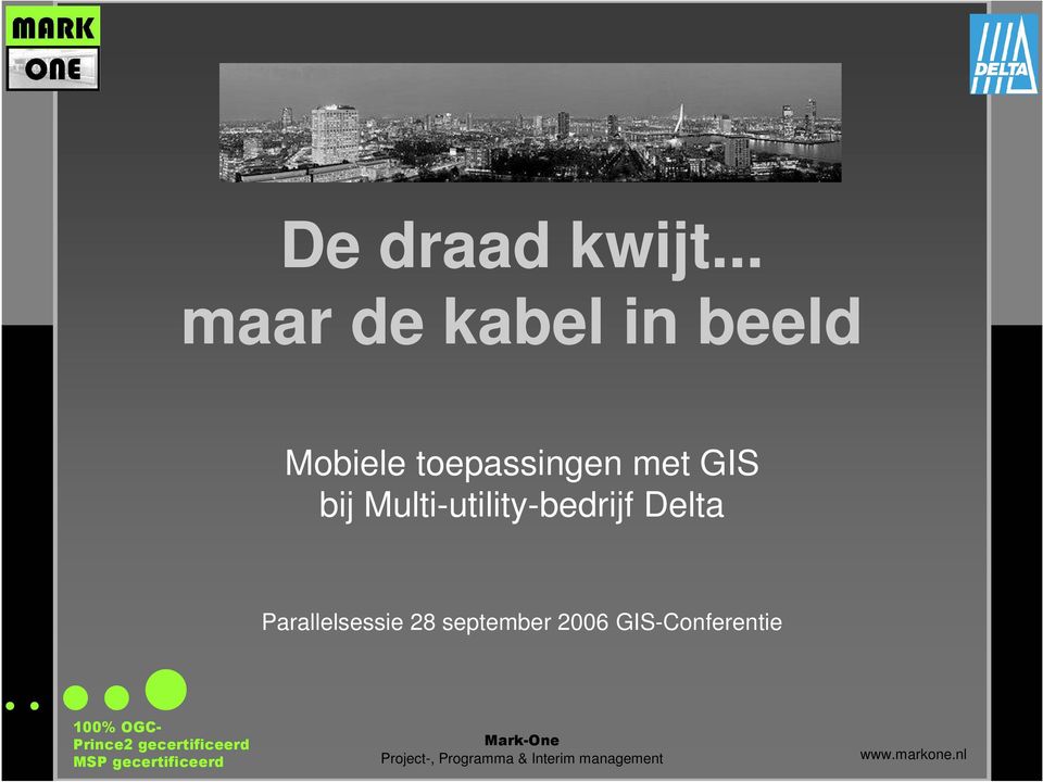 GIS bij Multi-utility-bedrijf Delta Parallelsessie