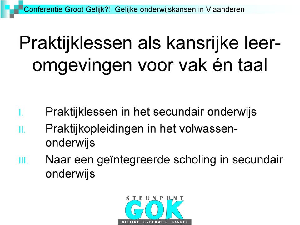 Praktijklessen in het secundair onderwijs II.