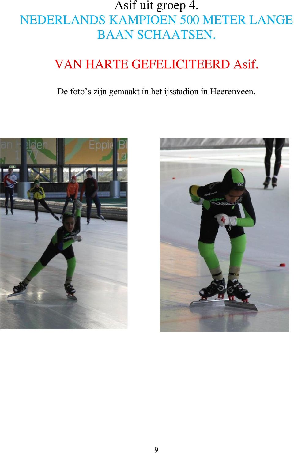 BAAN SCHAATSEN.