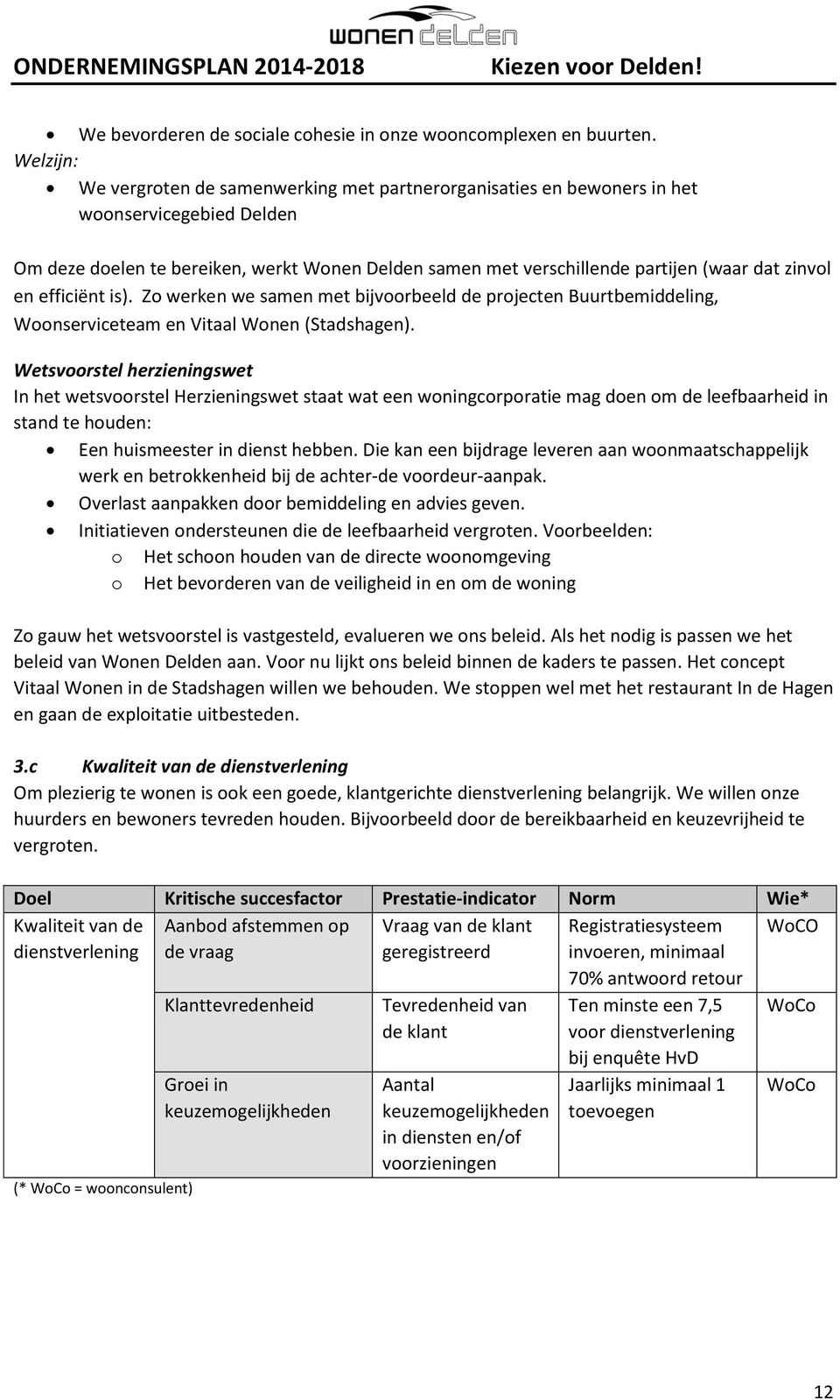 zinvol en efficiënt is). Zo werken we samen met bijvoorbeeld de projecten Buurtbemiddeling, Woonserviceteam en Vitaal Wonen (Stadshagen).