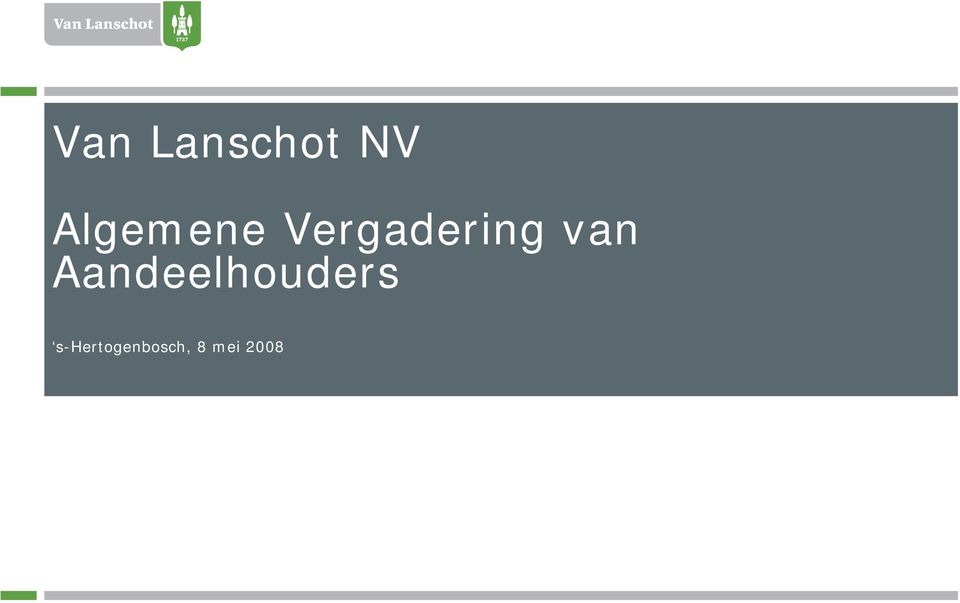 van Aandeelhouders