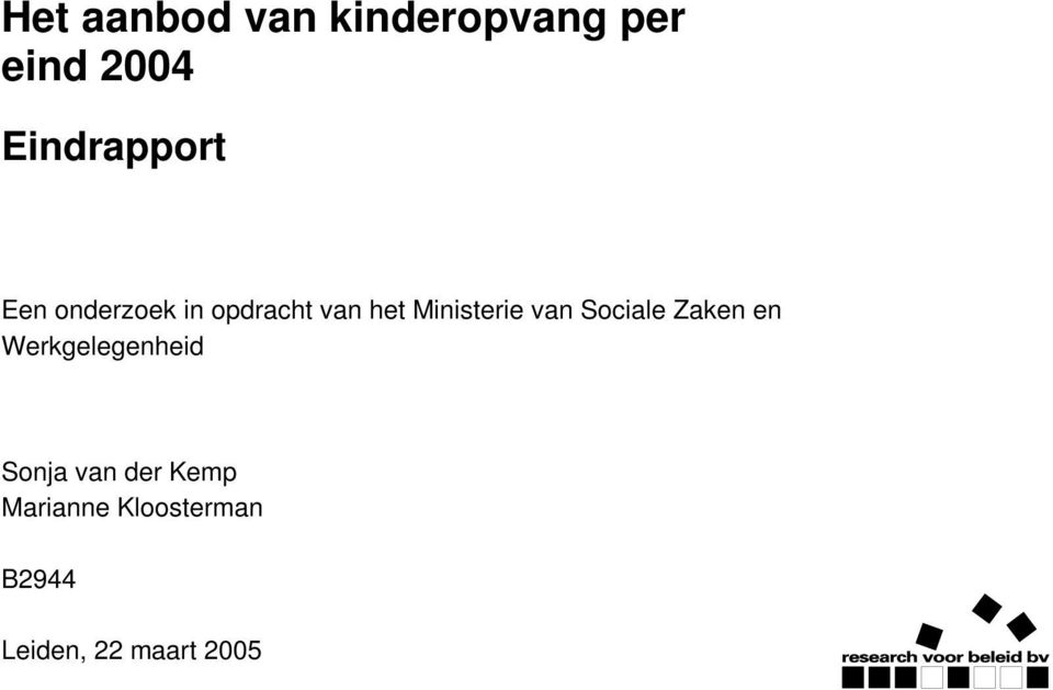 Ministerie van Sociale Zaken en Werkgelegenheid