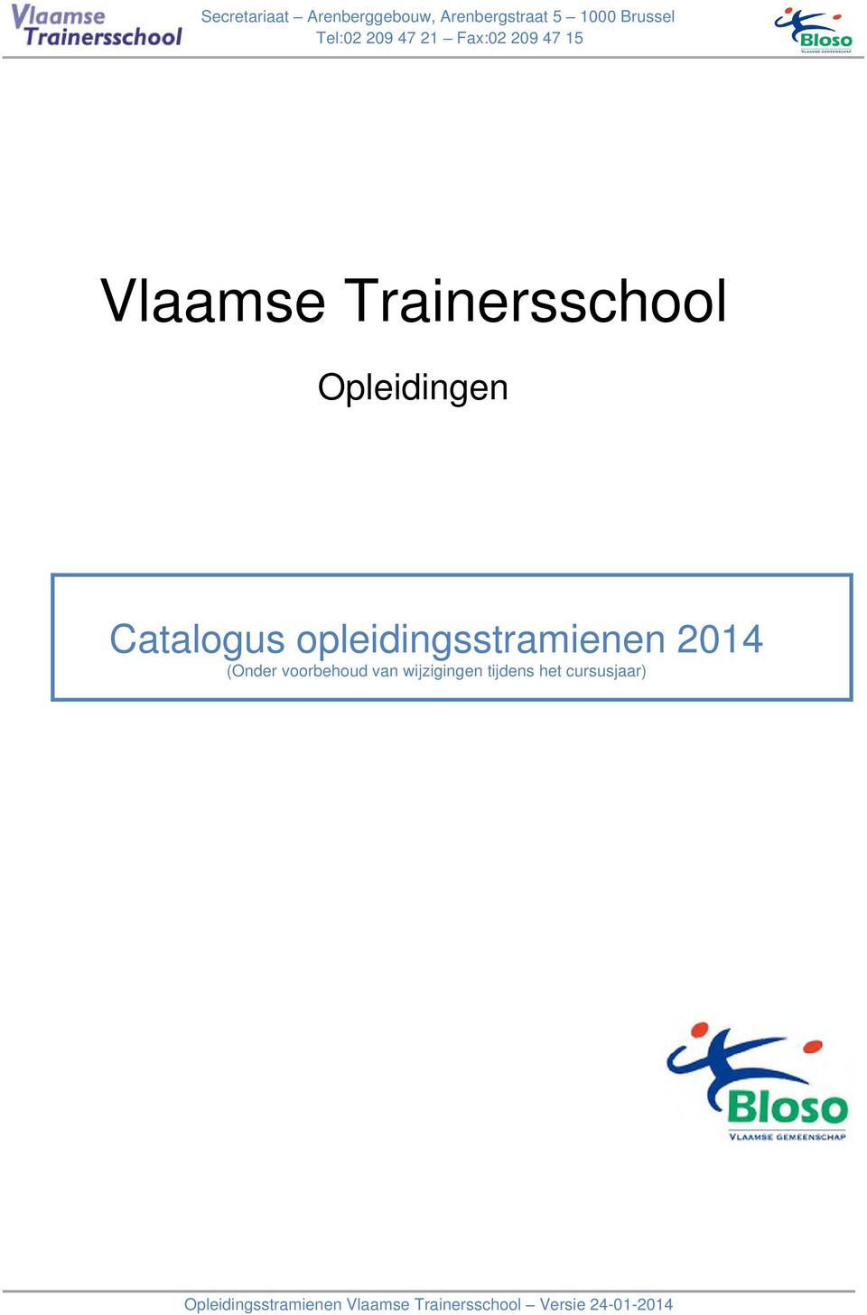 Trainersschool Opleidingen Catalogus