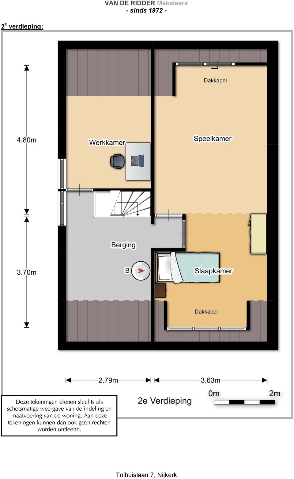 indeling en maatvoering van de woning.