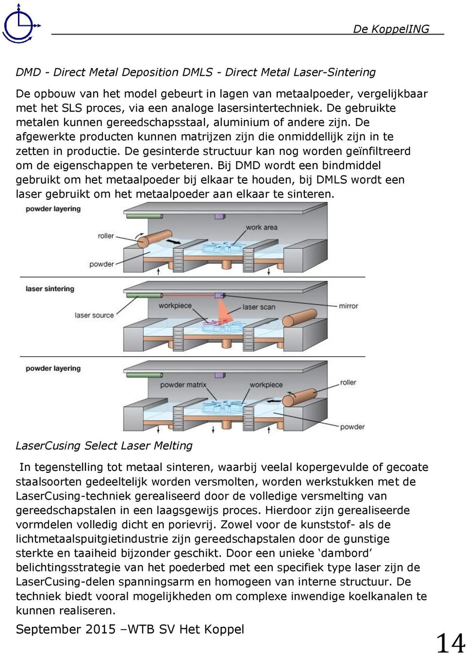 De gesinterde structuur kan nog worden geïnfiltreerd om de eigenschappen te verbeteren.