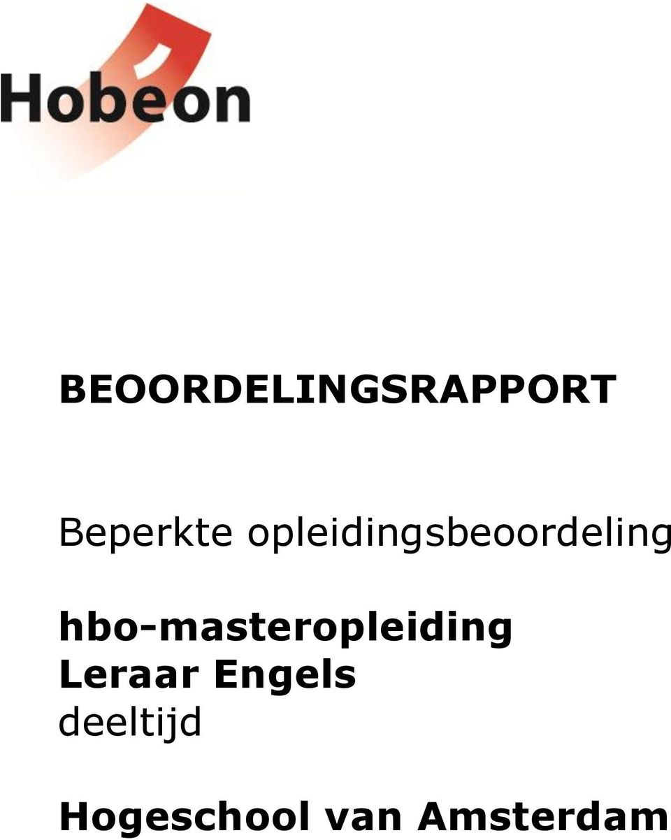 hbo-masteropleiding Leraar