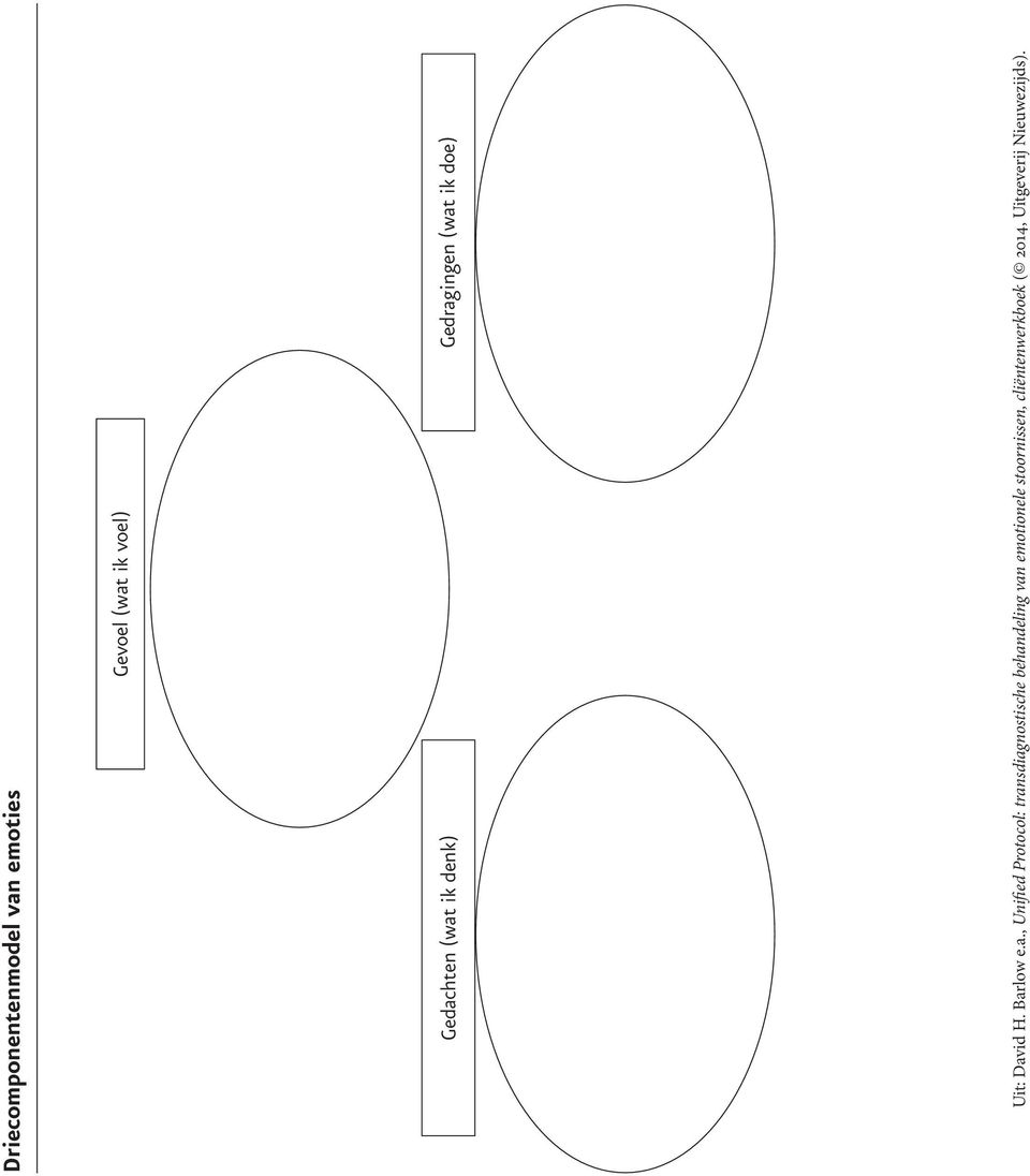 Driecomponentenmodel van emoties Gevoel (wat