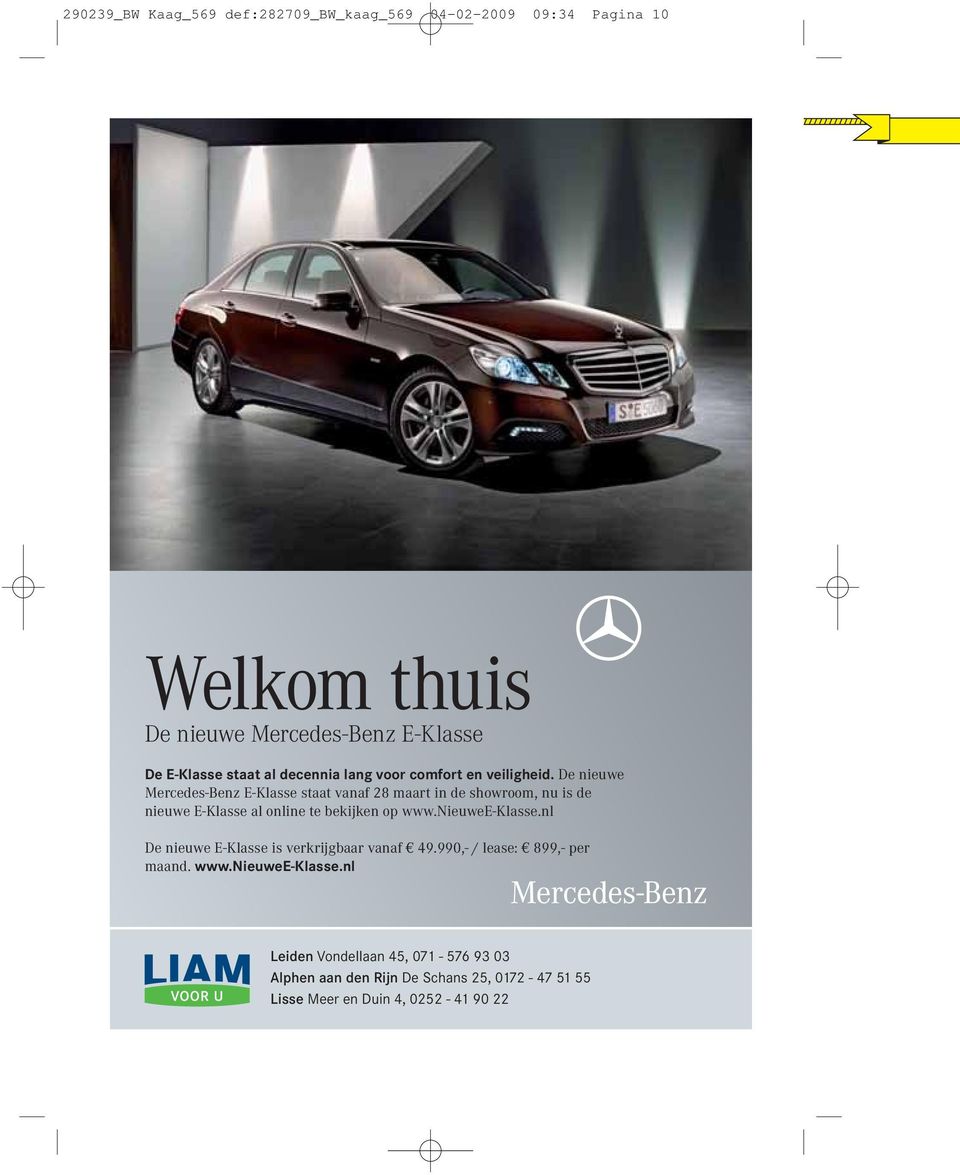 De nieuwe Mercedes-Benz E-Klasse staat vanaf 28 maart in de showroom, nu is de nieuwe E-Klasse al online te bekijken op www.