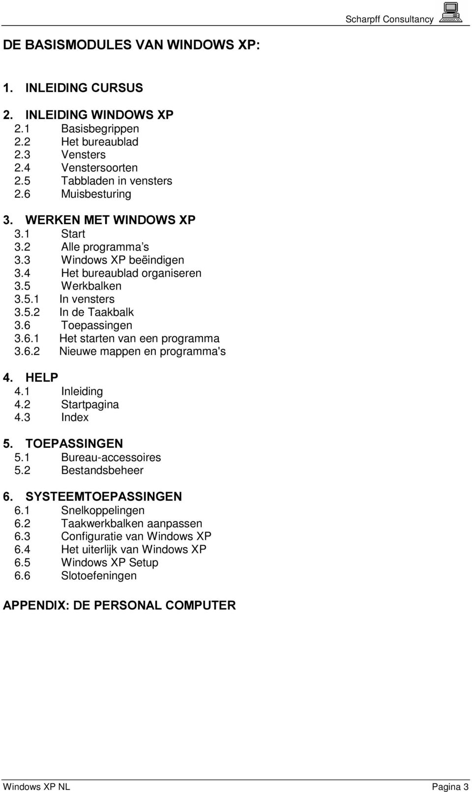 6.2 Nieuwe mappen en programma's +(/3 4.1 Inleiding 4.2 Startpagina 4.3 Index 72(3$66,1*(1 5.1 Bureau-accessoires 5.2 Bestandsbeheer 6<67((072(3$66,1*(1 6.1 Snelkoppelingen 6.