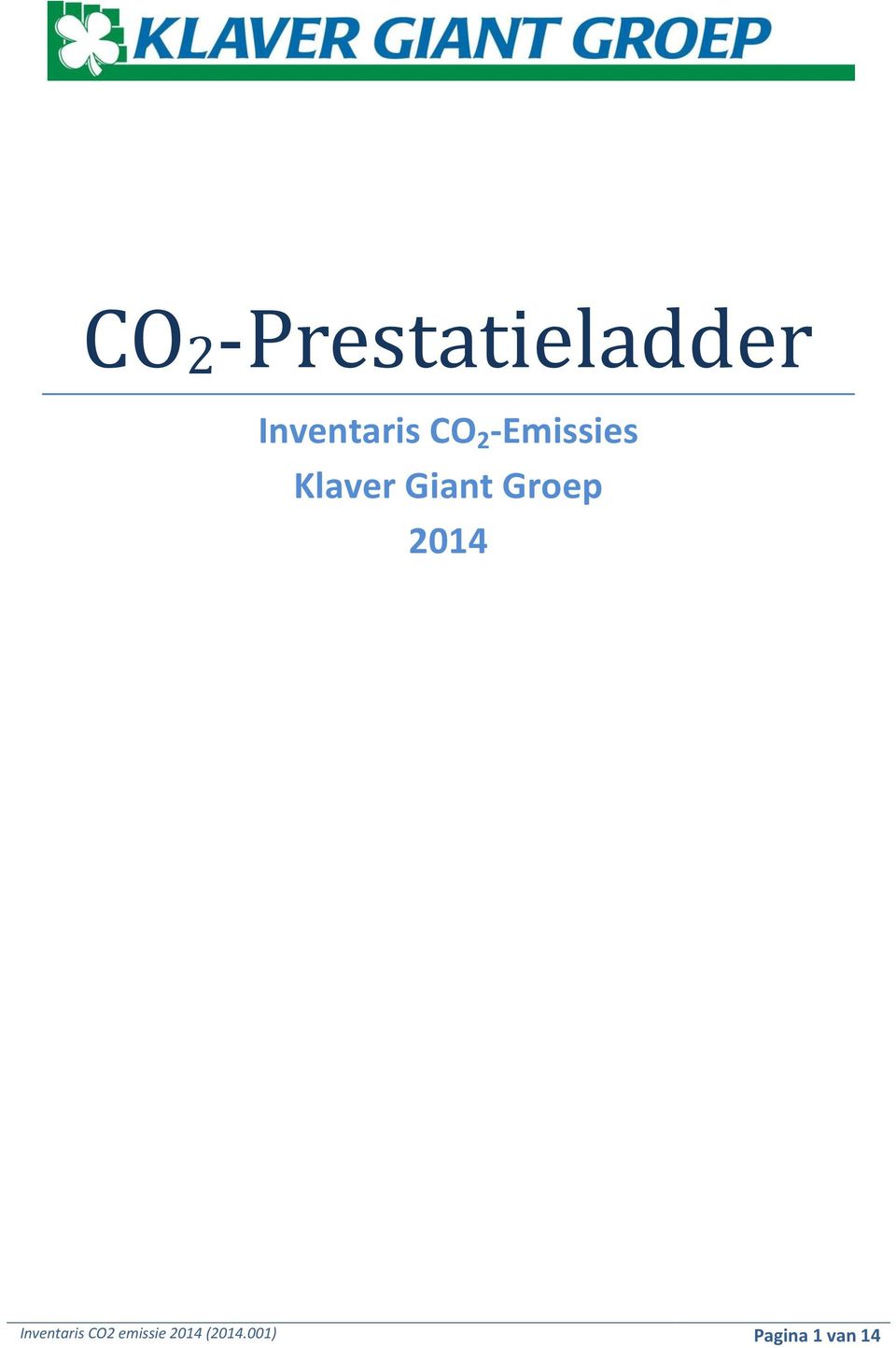 Groep 2014 Inventaris CO2