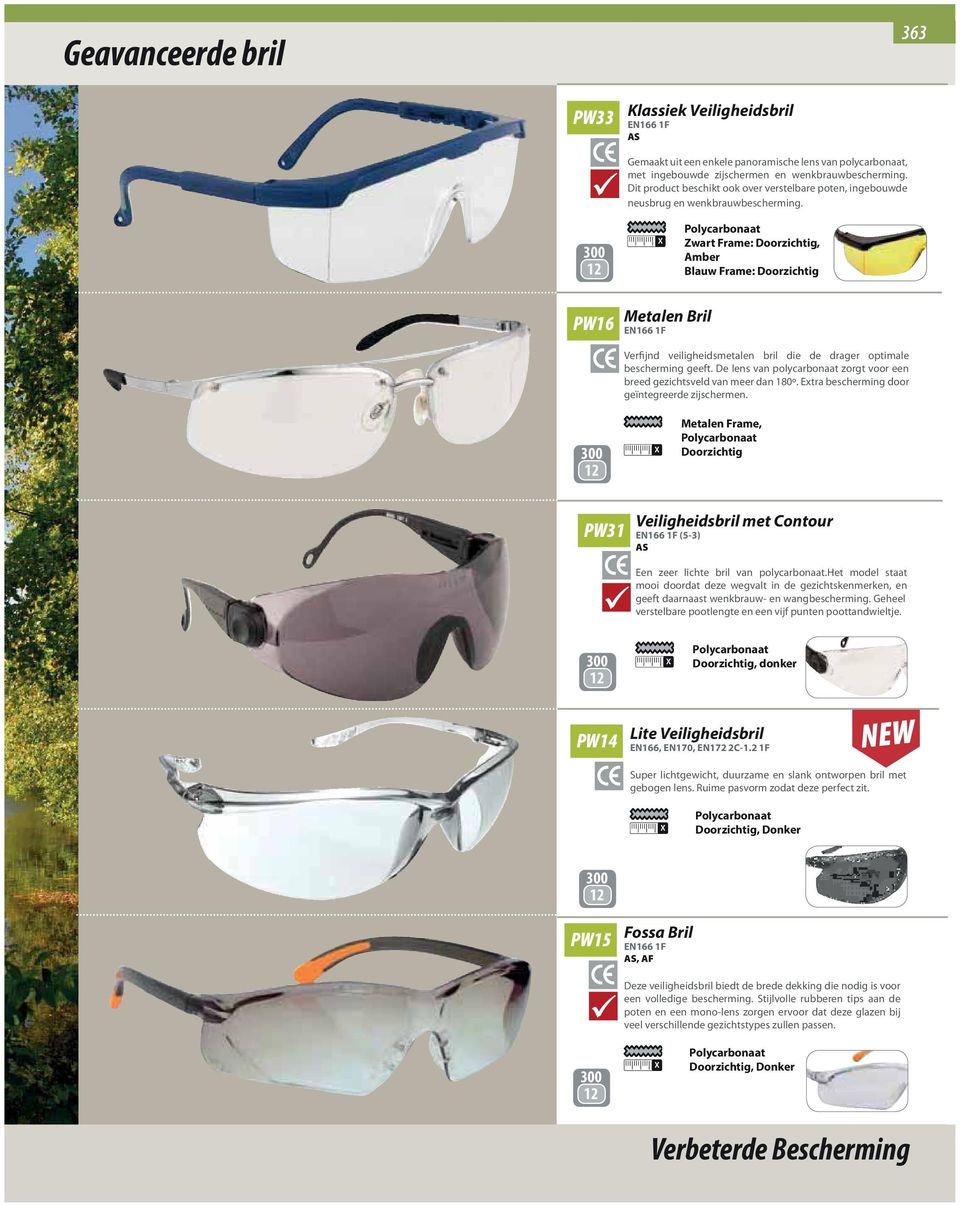 Zwart Frame:, Amber Blauw Frame: PW16 Metalen Bril Verfijnd veiligheidsmetalen bril die de drager optimale bescherming geeft.