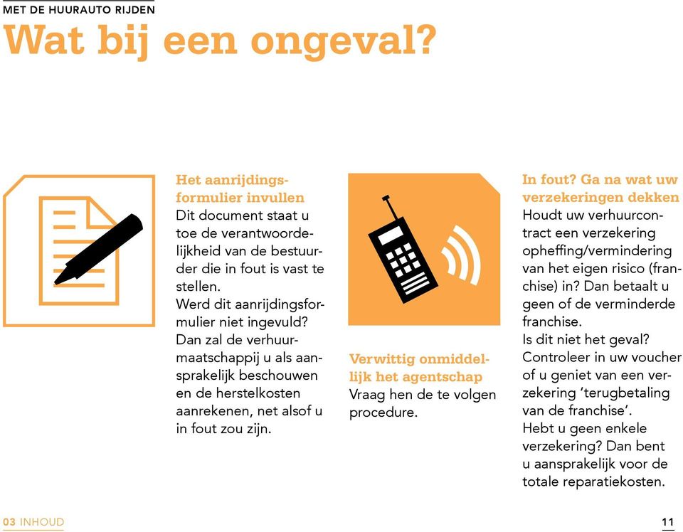 Verwittig onmiddellijk het agentschap Vraag hen de te volgen procedure. In fout?