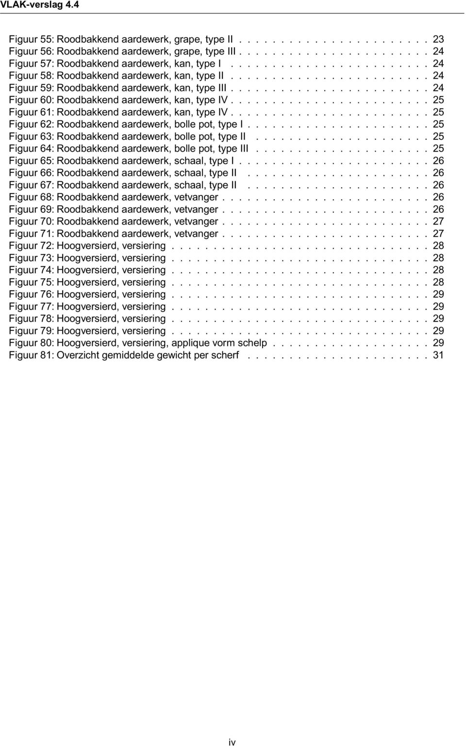 ....................... 25 Figuur 61: Roodbakkend aardewerk, kan, type IV........................ 25 Figuur 62: Roodbakkend aardewerk, bolle pot, type I.