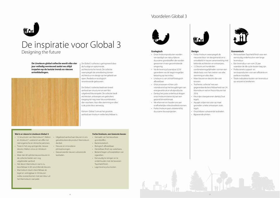 De collectie weerspiegelt de ontwikkeling binnen architectuur en design op het gebeid van open, flexibele en ecologisch verantwoorde gebouwen.