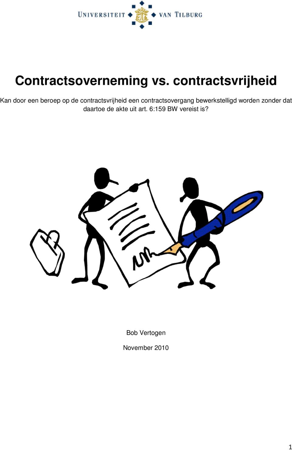 contractsvrijheid een contractsovergang