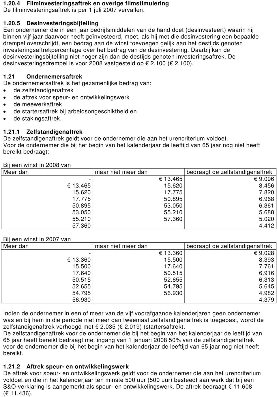 aan het destijds genoten investeringsaftrekpercentage over het bedrag van de desinvestering. Daarbij kan de desinvesteringsbijtelling niet hoger zijn dan de destijds genoten investeringsaftrek.