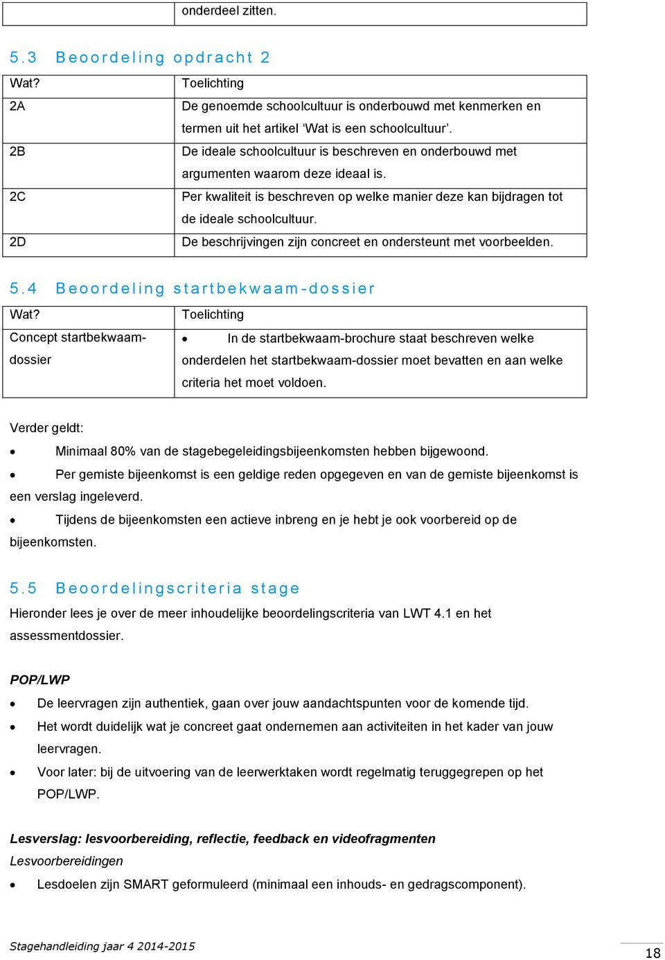 De beschrijvingen zijn concreet en ondersteunt met voorbeelden. 5. 4 B e o o r d e l i n g s t a r t b e k w a a m - d o s s i e r Wat?