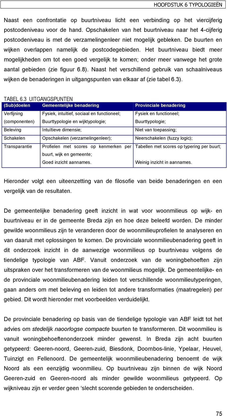 Het buurtniveau biedt meer mogelijkheden om tot een goed vergelijk te komen; onder meer vanwege het grote aantal gebieden (zie figuur 6.8).