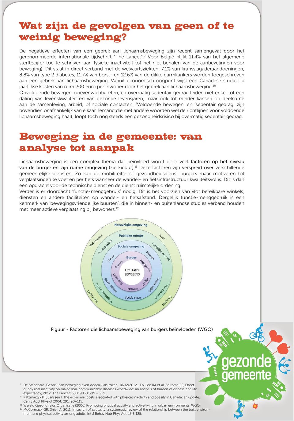 Dit staat in direct verband met de welvaartsziekten: 7.1% van kransslagaderaandoeningen, 8.8% van type 2 diabetes, 11.7% van borst- en 12.