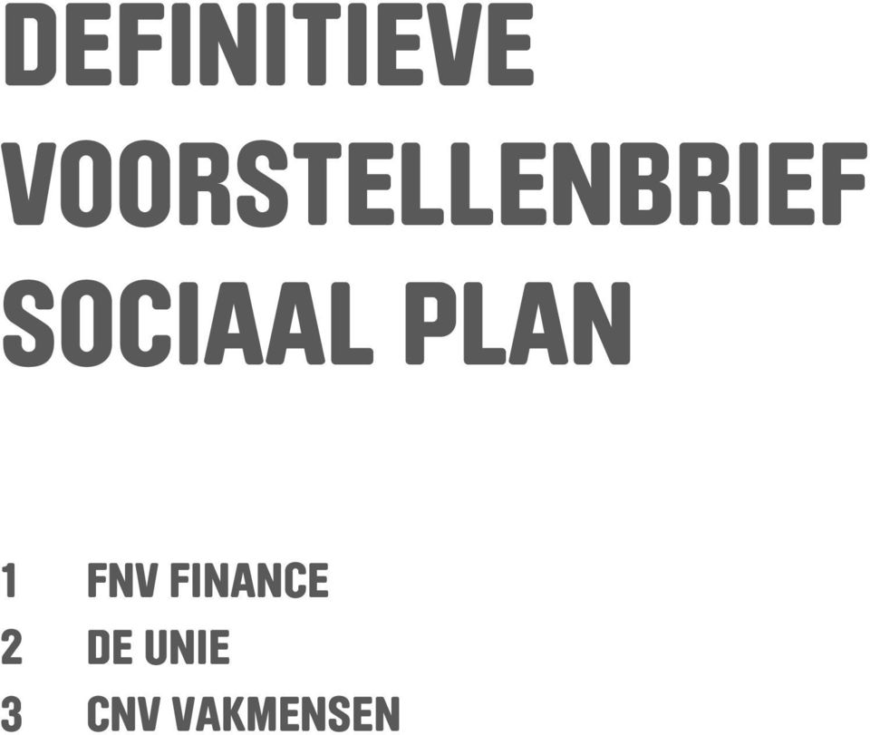 SOCIAAL PLAN 1 FNV