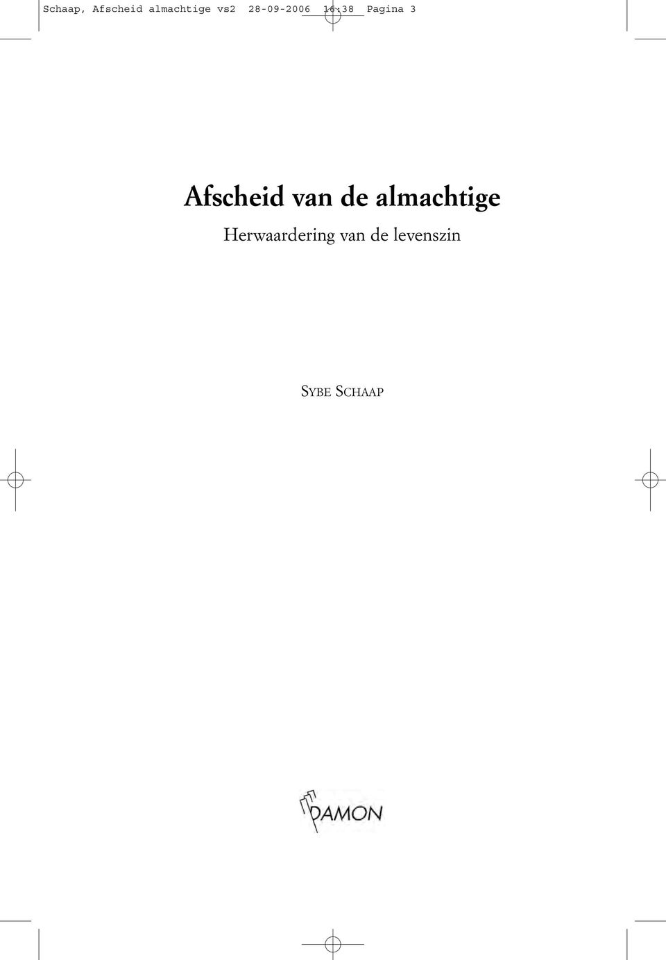 Afscheid van de almachtige