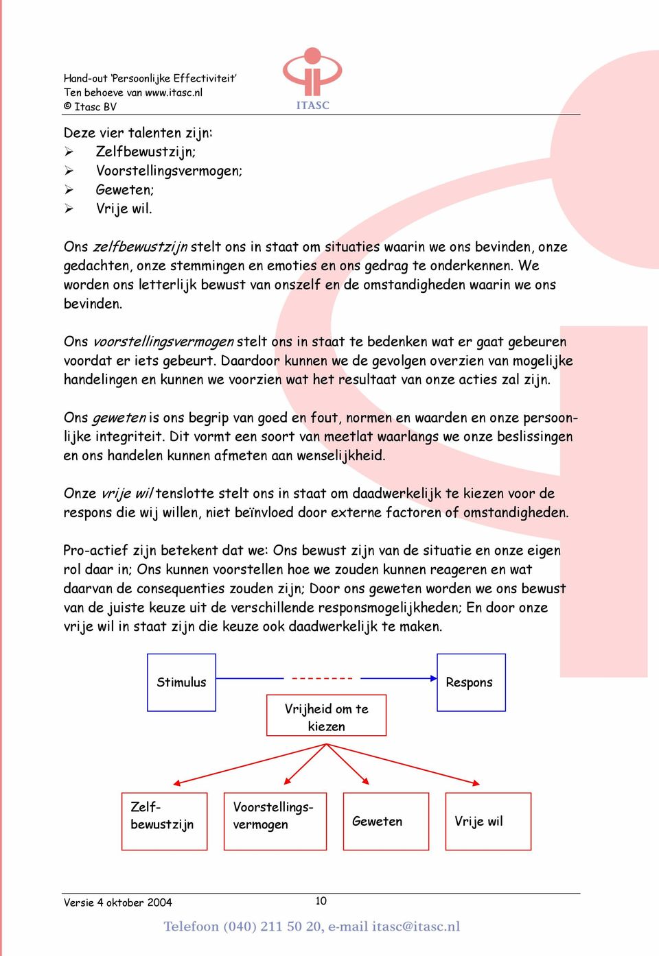 We worden ons letterlijk bewust van onszelf en de omstandigheden waarin we ons bevinden. Ons voorstellingsvermogen stelt ons in staat te bedenken wat er gaat gebeuren voordat er iets gebeurt.