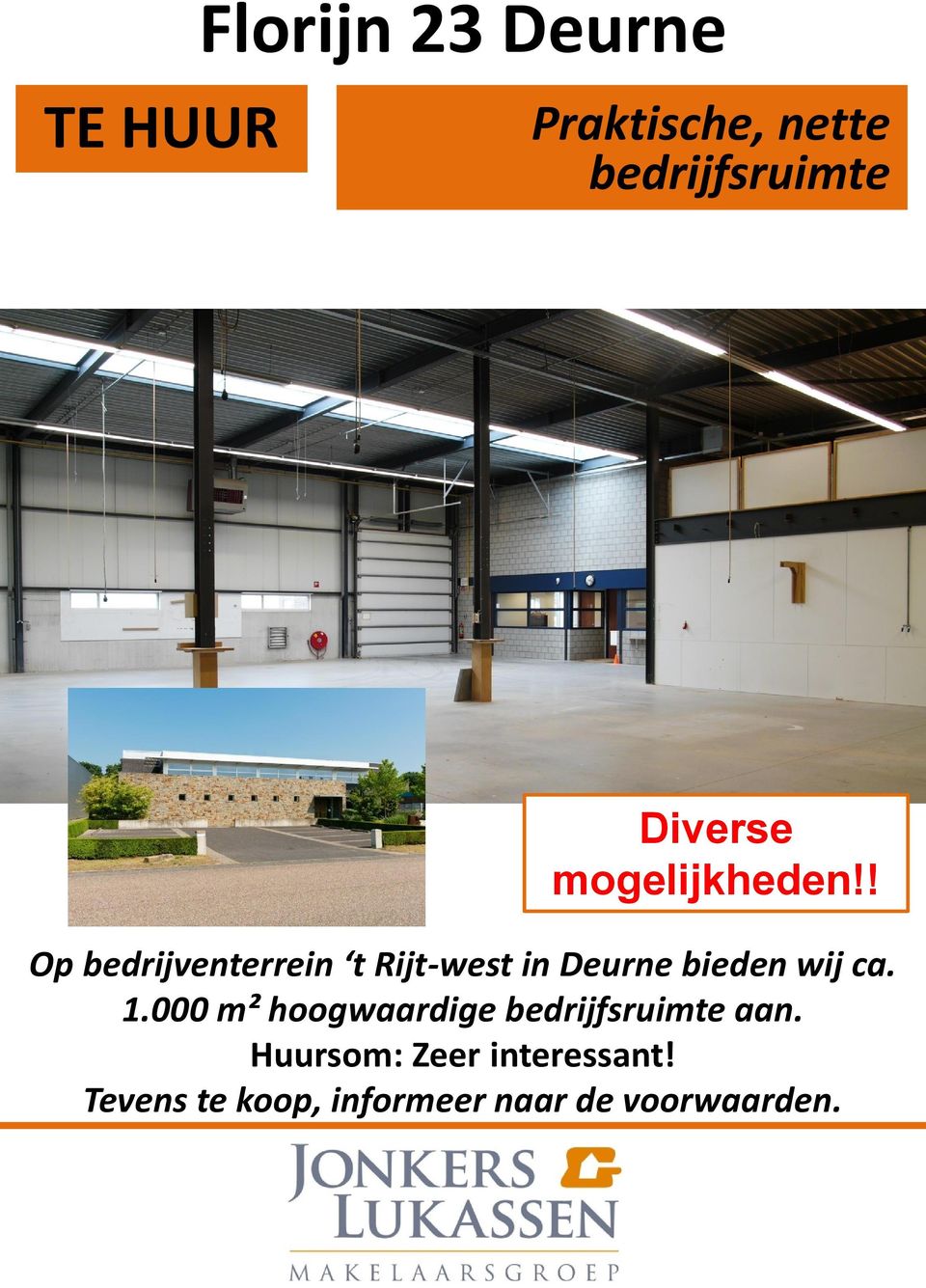 000 m² hoogwaardige aan.