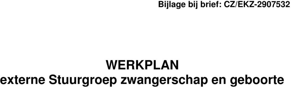 WERKPLAN externe