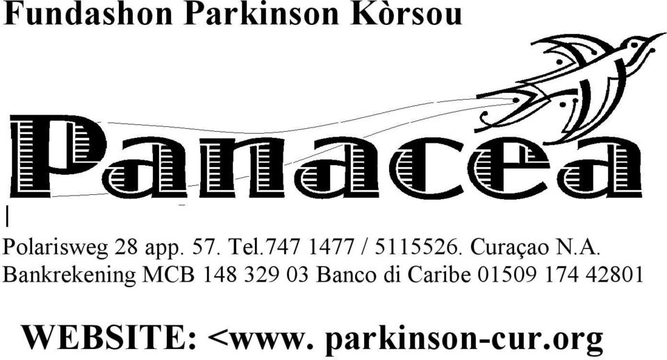 Bankrekening MCB 148 329 03 Banco di Caribe