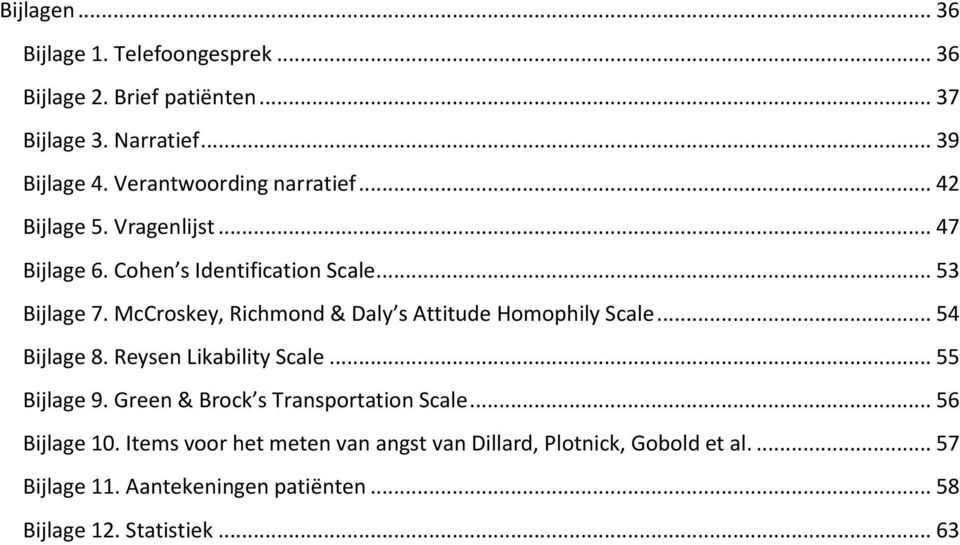 McCroskey, Richmond & Daly s Attitude Homophily Scale... 54 Bijlage 8. Reysen Likability Scale... 55 Bijlage 9.