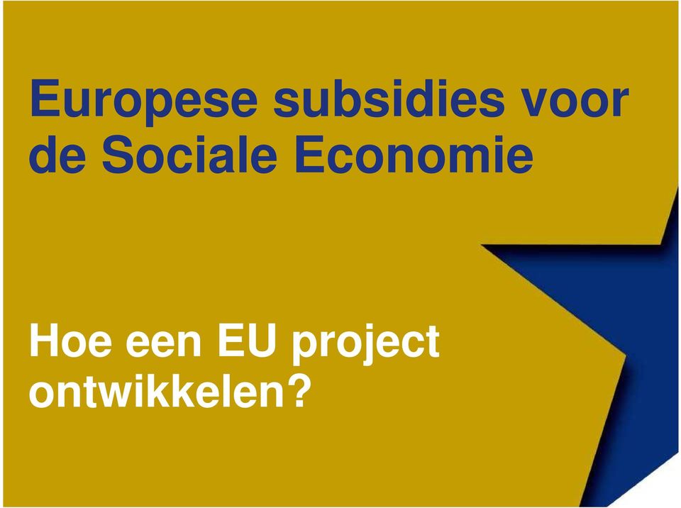 Economie Hoe een