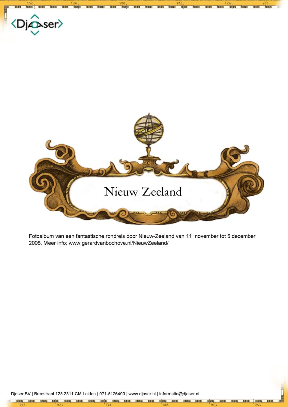 Nieuw-Zeeland van 11 november tot 5