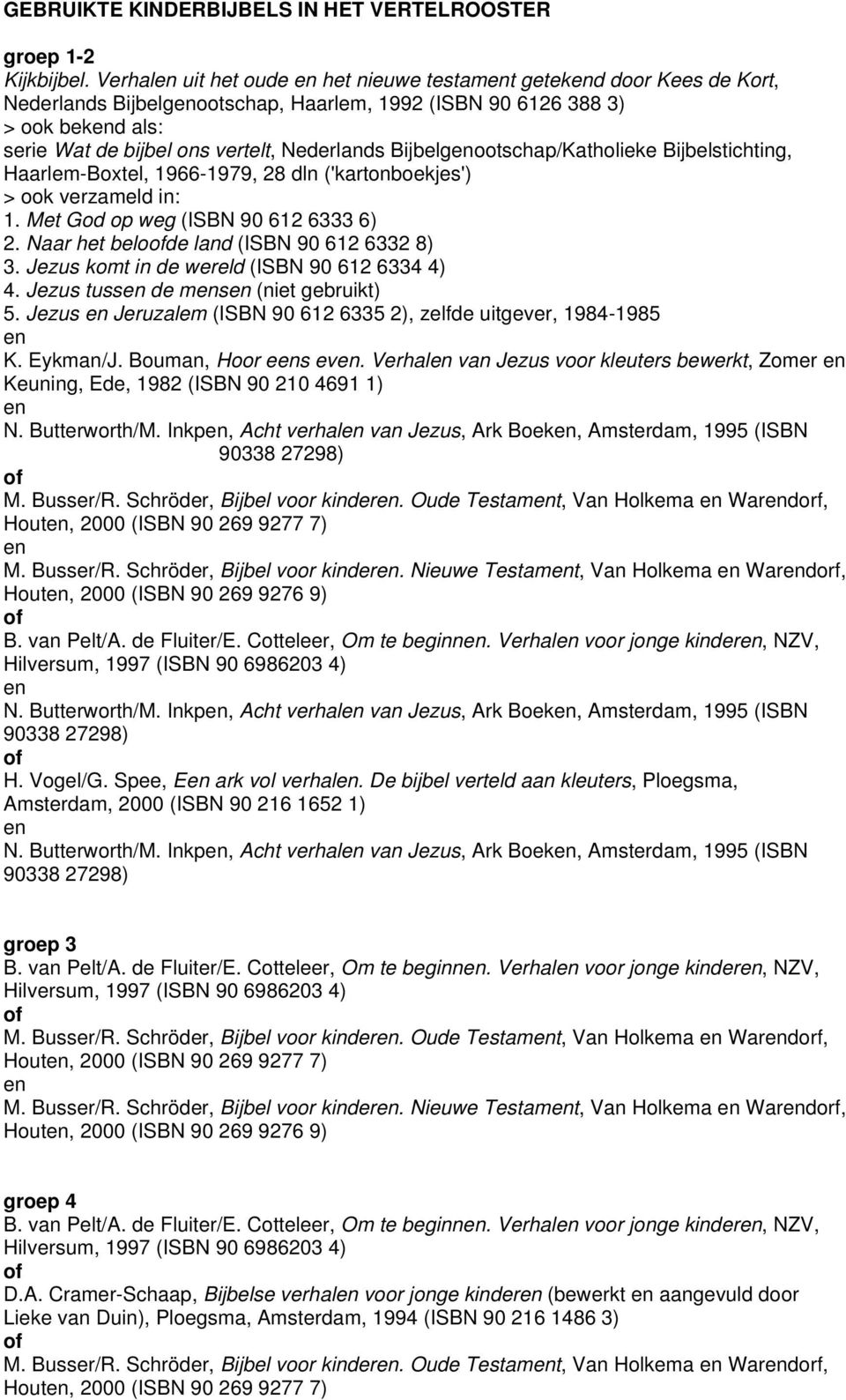 Bijbelgootschap/Katholieke Bijbelstichting, Haarlem-Boxtel, 1966-1979, 28 dln ('kartonboekjes') > ook verzameld in: 1. Met God op weg (ISBN 90 612 6333 6) 2.