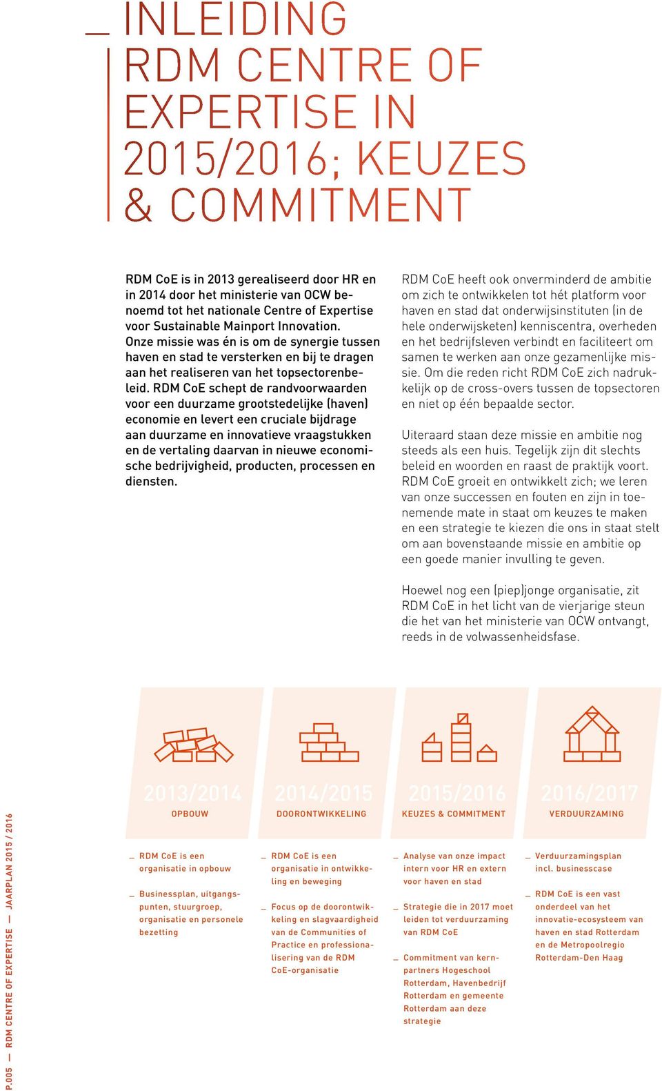 RDM CoE schept de randvoorwaarden voor een duurzame grootstedelijke (haven) economie en levert een cruciale bijdrage aan duurzame en innovatieve vraagstukken en de vertaling daarvan in nieuwe