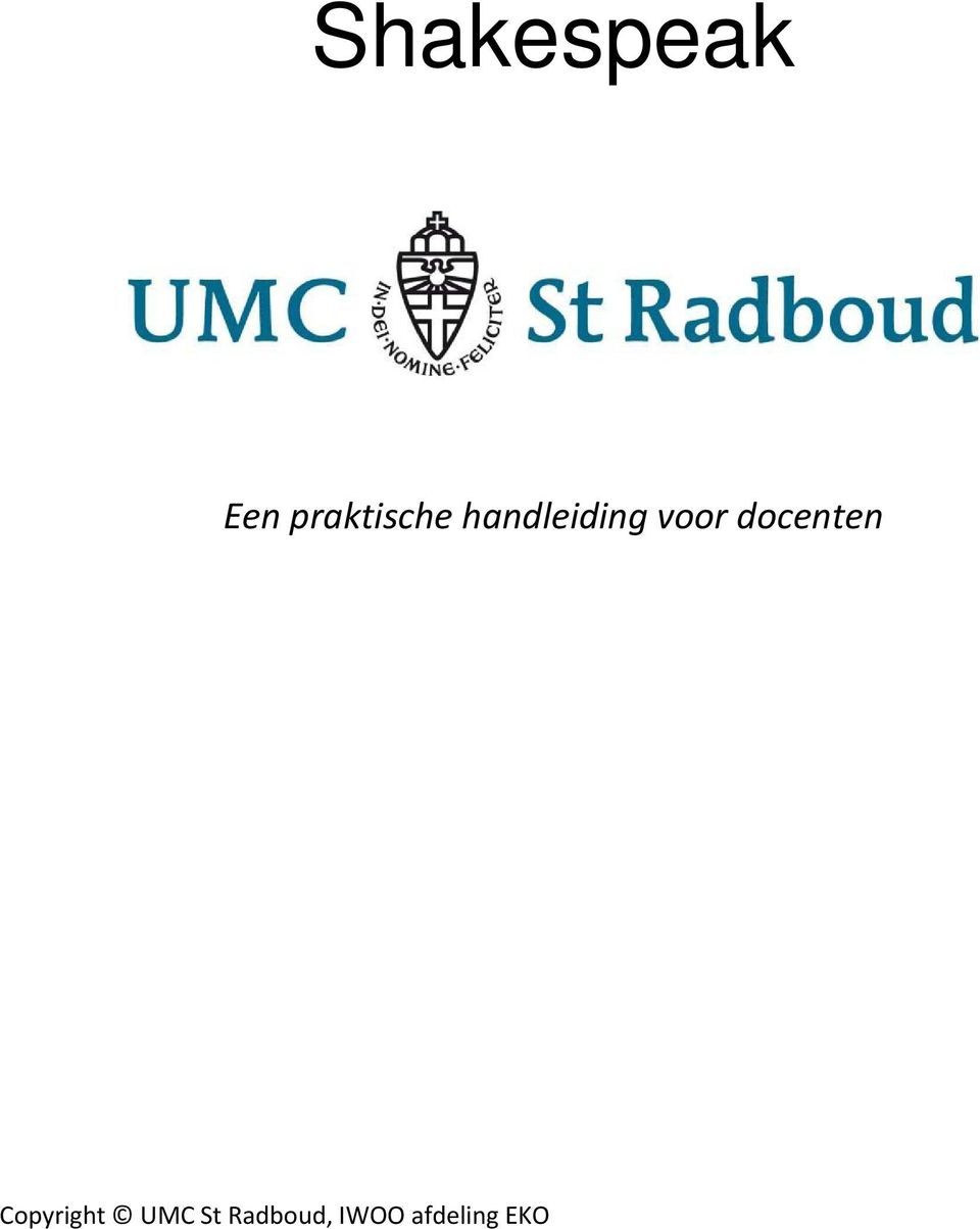 voor docenten Copyright