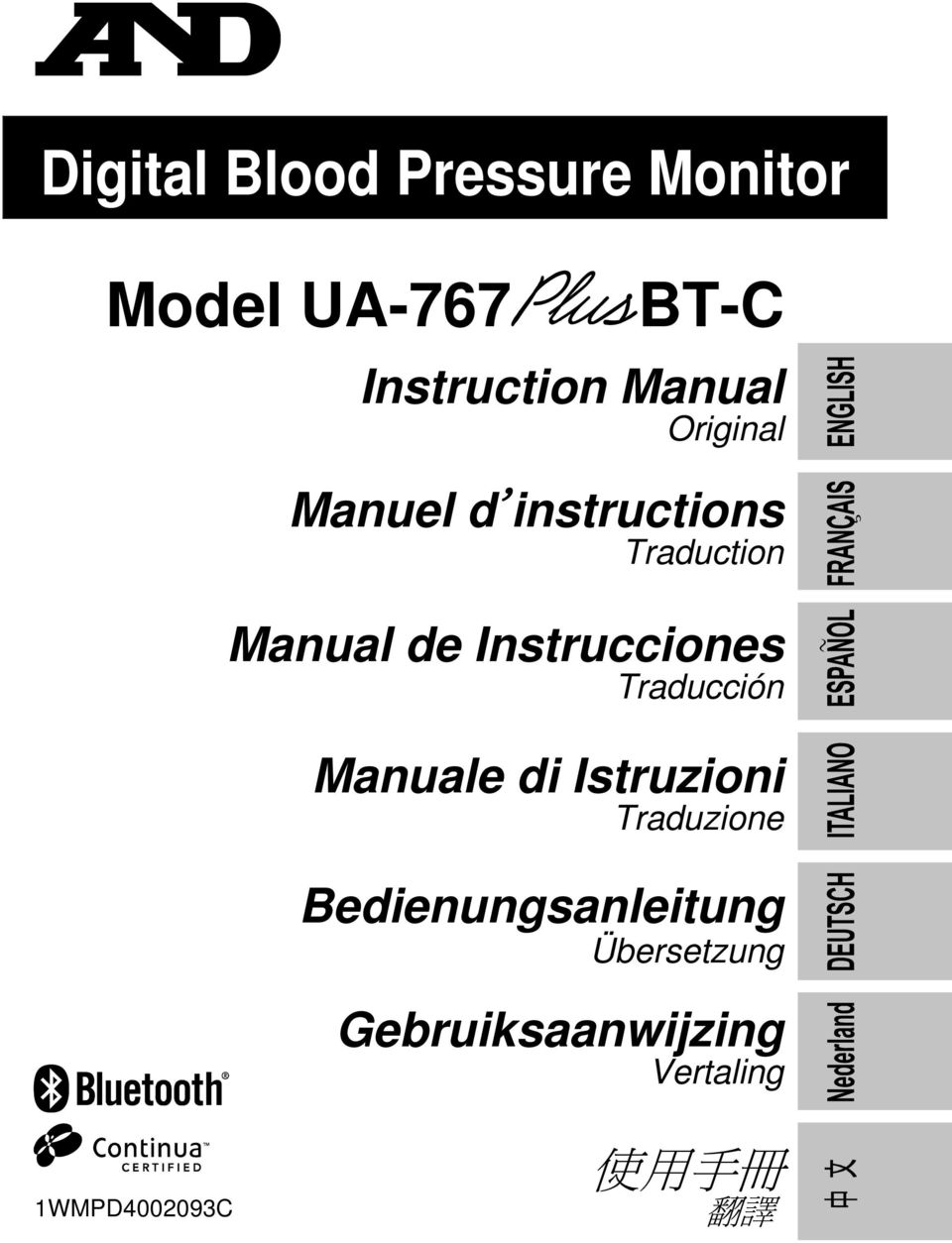 Instrucciones Traducción Manuale di Istruzioni Traduzione