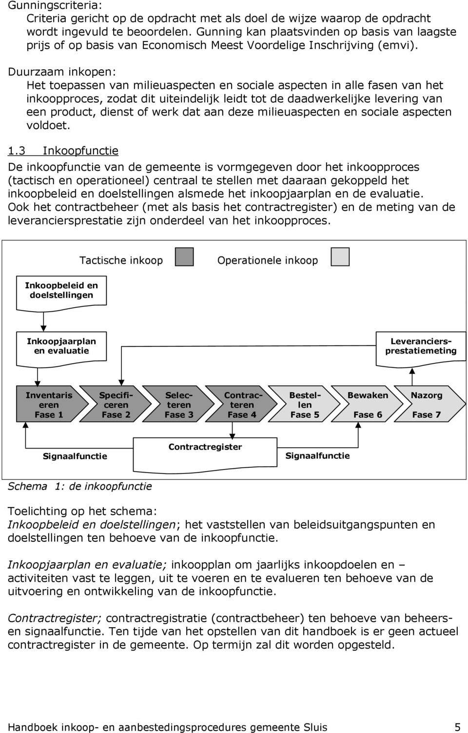 Duurzaam inkopen: Het toepassen van milieuaspecten en sociale aspecten in alle fasen van het inkoopproces, zodat dit uiteindelijk leidt tot de daadwerkelijke levering van een product, dienst of werk