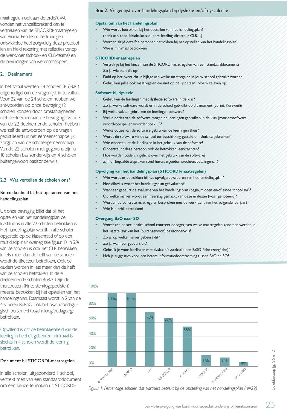 1 Deelnemers In het totaal werden 24 scholen (Bu)BaO uitgenodigd om de vragenlijst in te vullen.