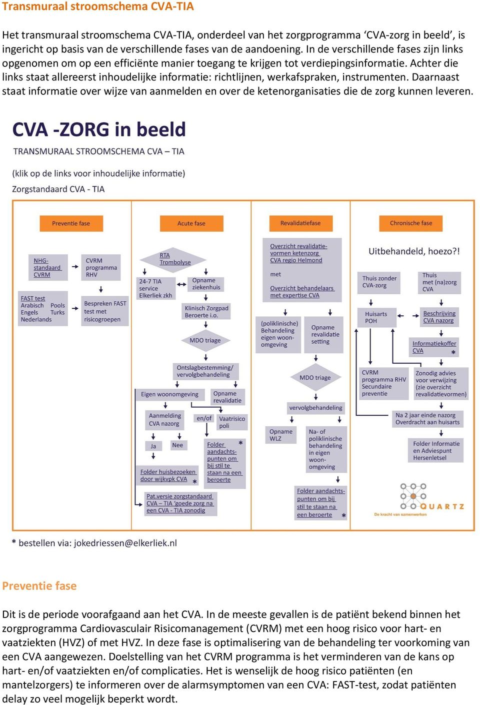 Achter die links staat allereerst inhoudelijke informatie: richtlijnen, werkafspraken, instrumenten.