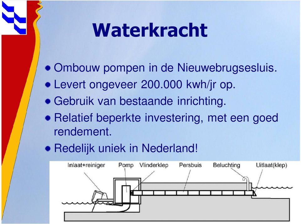 Gebruik van bestaande inrichting.