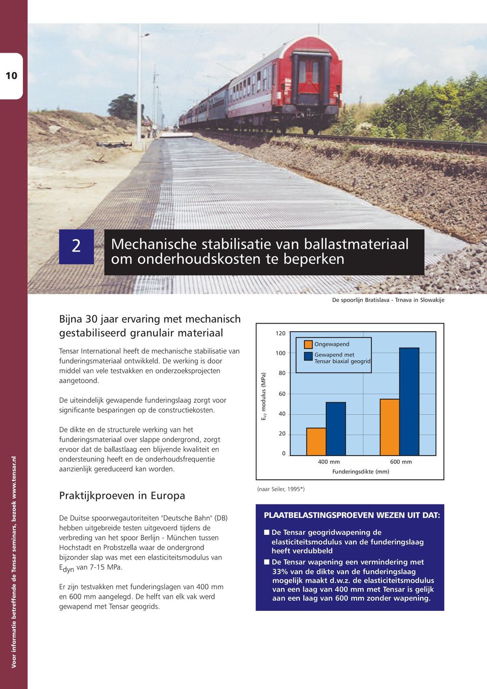 De uiteindelijk gewapende funderingslaag zorgt voor significante besparingen op de constructiekosten.