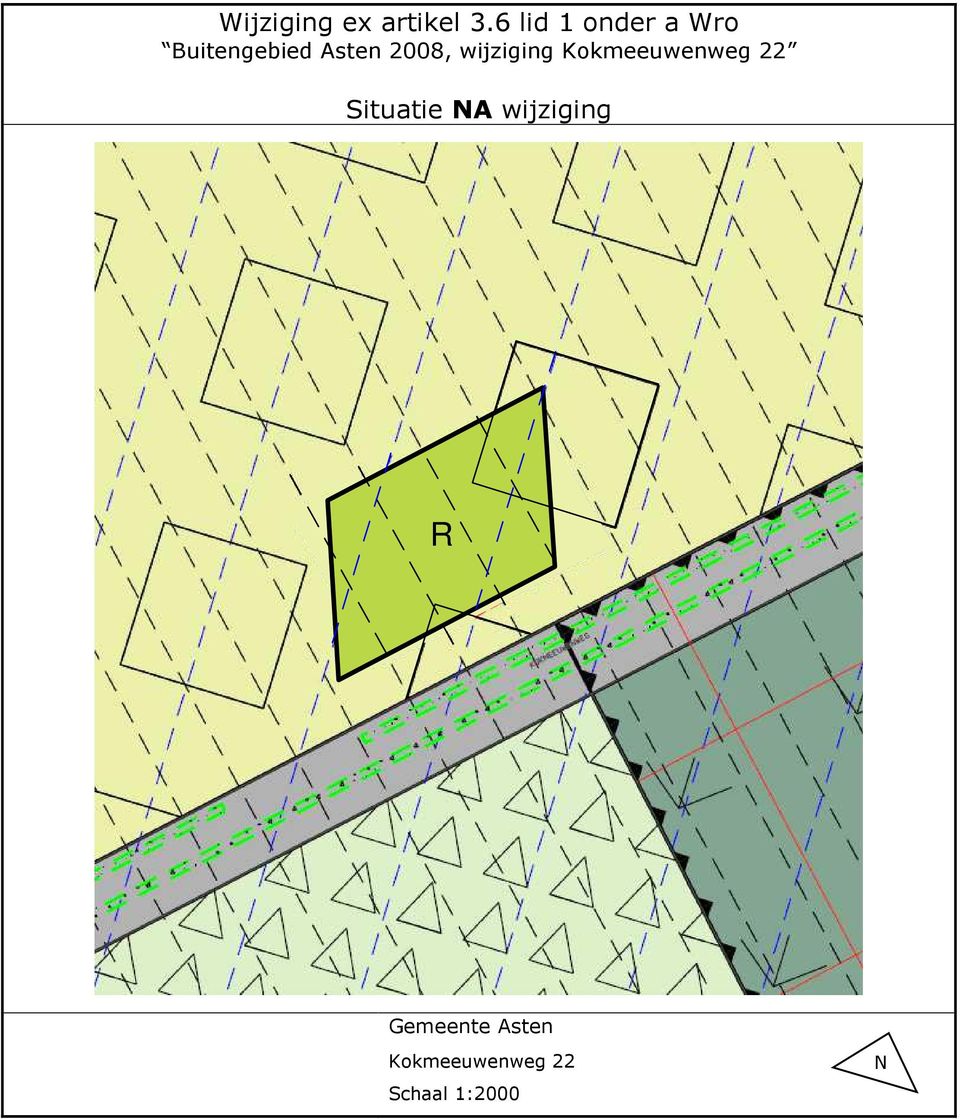 2008, wijziging Kokmeeuwenweg 22 Situatie