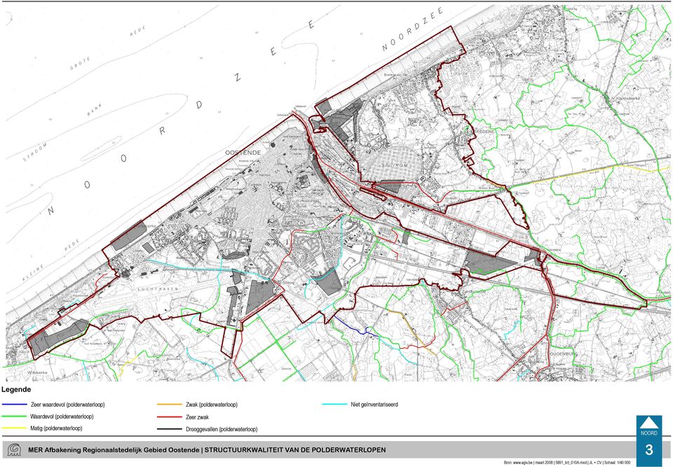 Drooggevallen (polderwaterloop) OOD ME Afbakening egionaalstedelijk Gebied