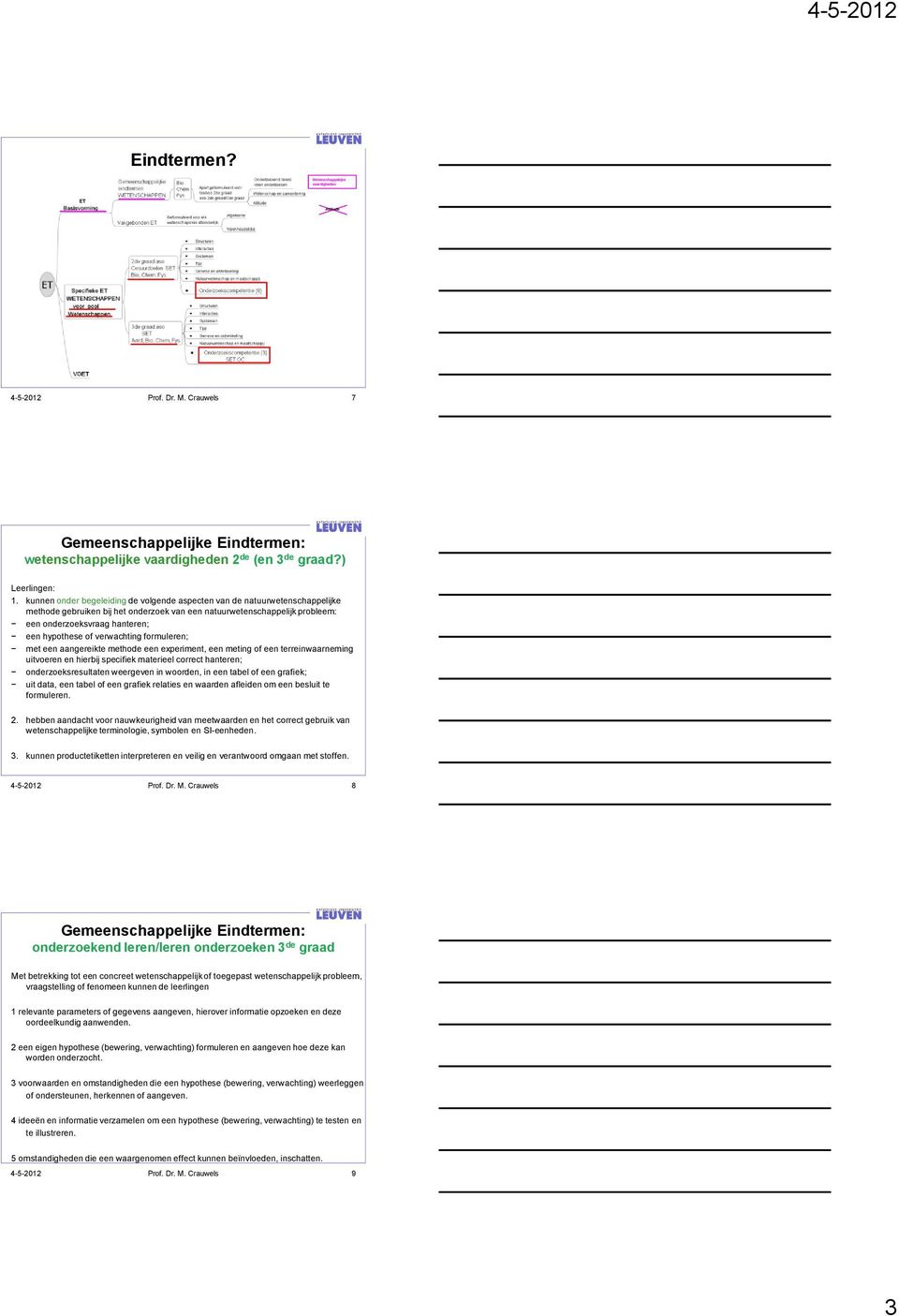 of verwachting formuleren; met een aangereikte methode een experiment, een meting of een terreinwaarneming uitvoeren en hierbij specifiek materieel correct hanteren; onderzoeksresultaten weergeven in