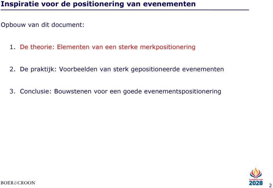 De theorie: Elementen van een sterke merkpositionering 2.