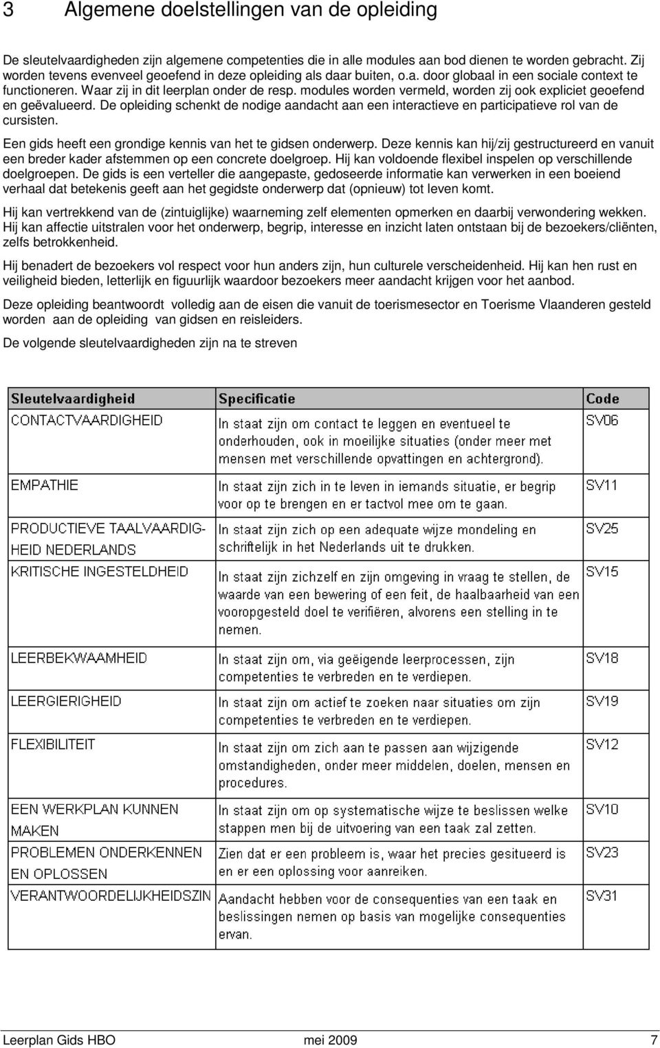 modules worden vermeld, worden zij ook expliciet geoefend en geëvalueerd. De opleiding schenkt de nodige aandacht aan een interactieve en participatieve rol van de cursisten.